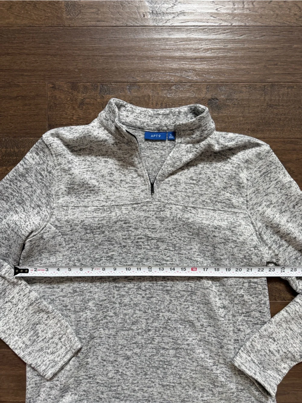 Apt. 9 Men’s Light Heather Gray Quarter-Zip Pullover